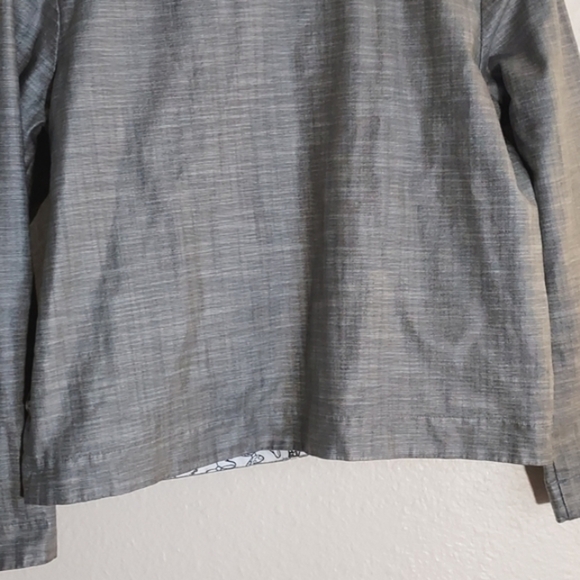 Disney World Minnie Mouse Rain Jacket Gray Glittery Logo Size Medium - Picture 7 of 15